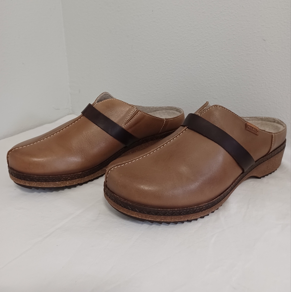 Pikolinos Granada Brandy clogs mules tan brown size 41